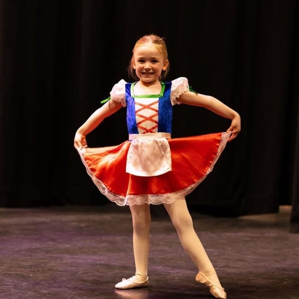 Tap dance group performance on stage